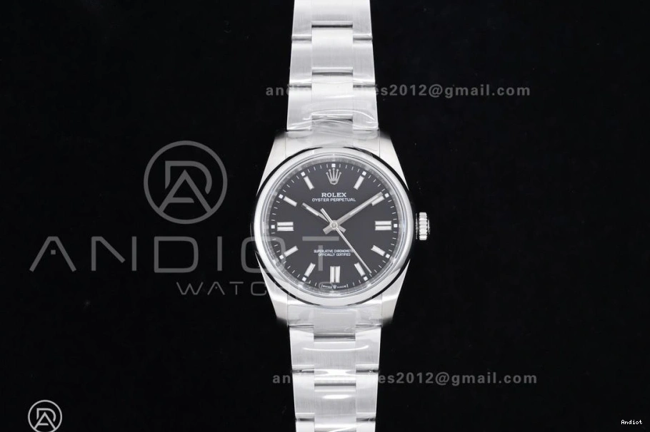 Best KRF Dial 1:1 Oyster 904L Perpetual 36mm VR3230 Steel 126000 Edition Black 0322